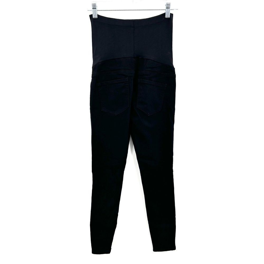 BELLA VIDA Maternity Black Stretch Belly Skinny Jeans Size Small